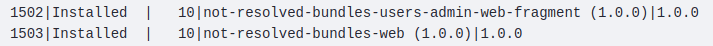 Our two bundles in installed state