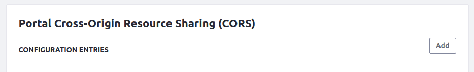 Cors Settings