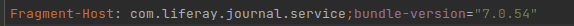 Checking bundle version in gogo shell