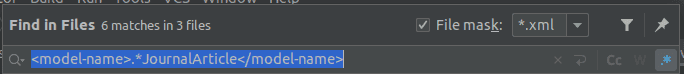 Find permissions definition XML